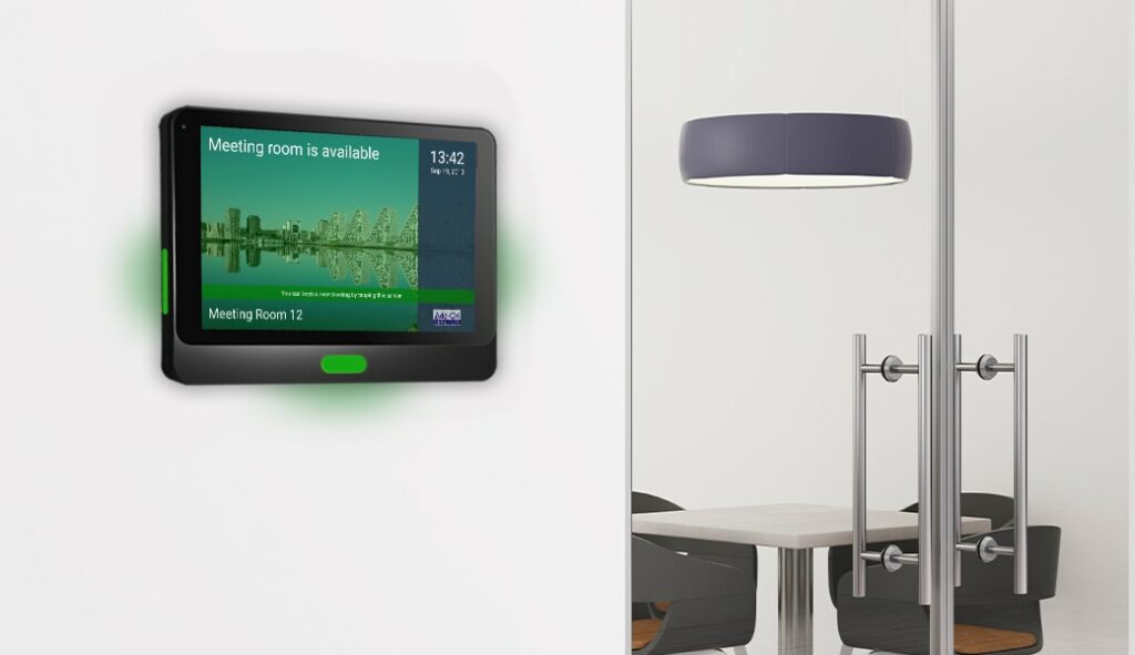 Digitale skilte til mødelokaler