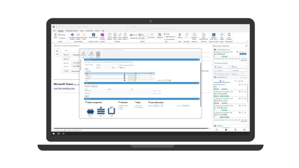 Smart office solution - book from your laptop and PC