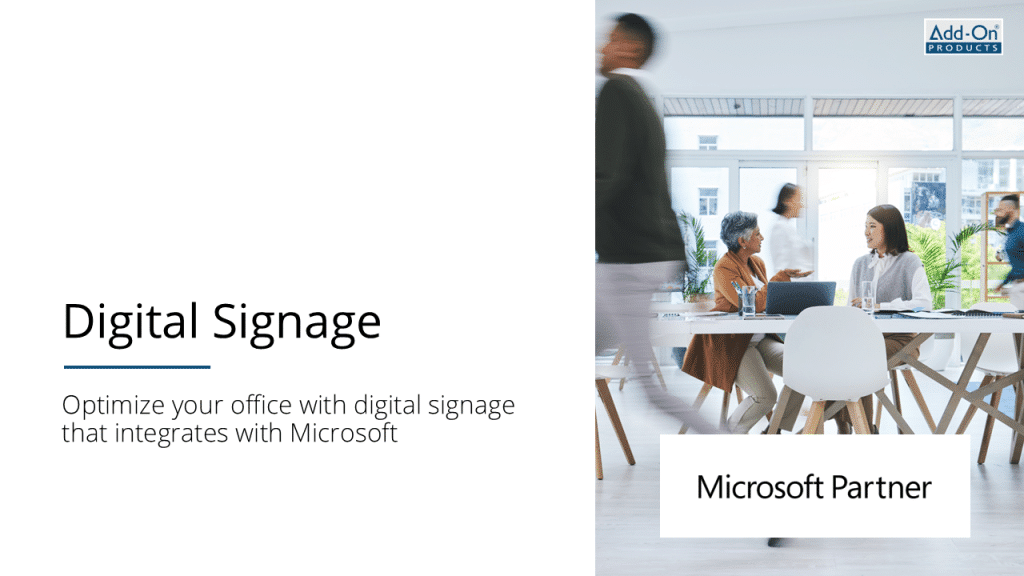 Add-On Products Digital Signage brochure