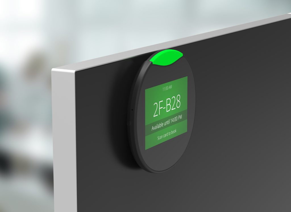 Arbeitsplatzbuchung mit Displays kombinieren