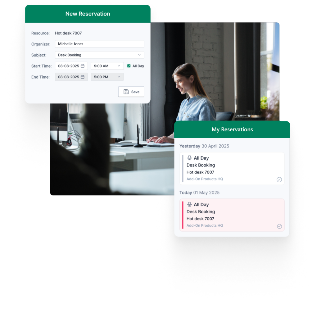 hot desk booking system