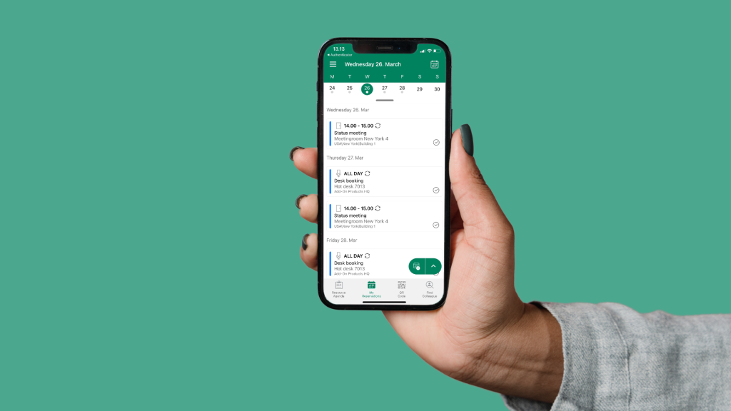 Workspace booking app - hot desk booking system