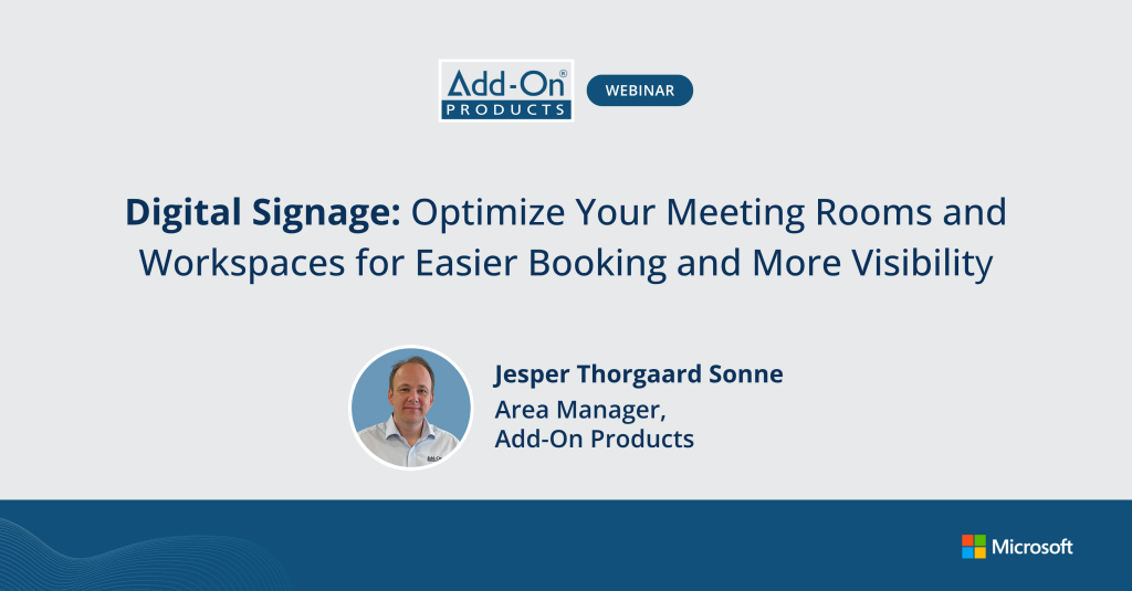 Webinar | Digital Signage: Optimize Your Meeting Rooms and Workspaces