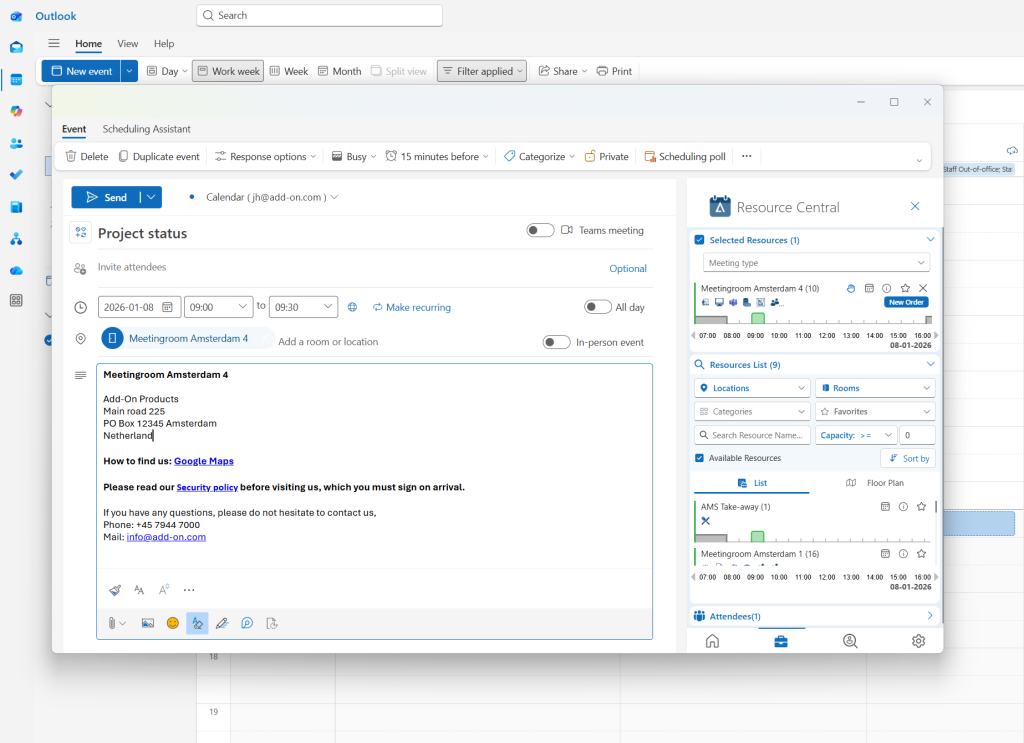workspace management Lösung