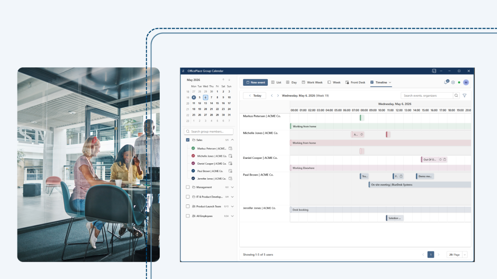 Calendar Management Software - OfficePlace Group Calendar
