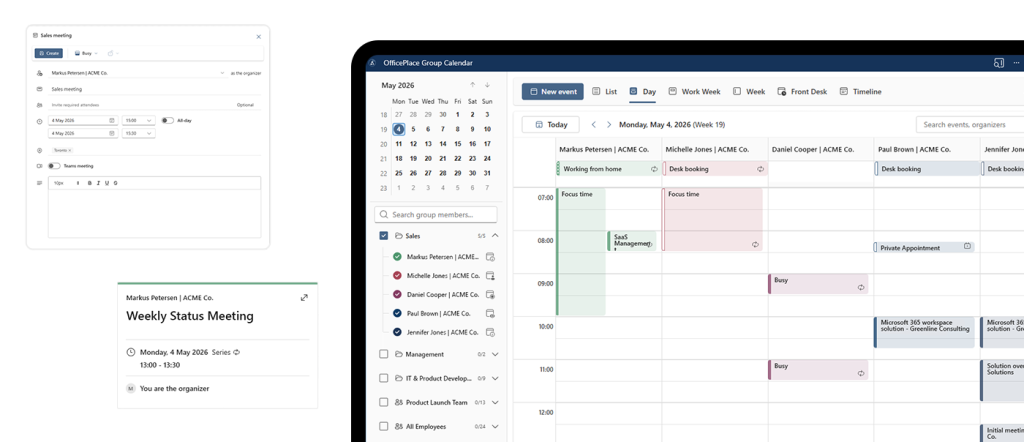 OfficePlace Group Calendar